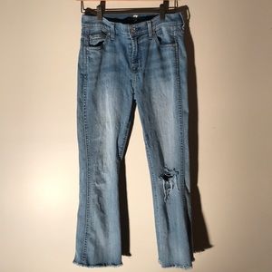 7 For All Mankind women’s cropped boot jeans